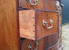 121020191760 Serpentine Front Antique Chest of Drawers Tambour 40¾W 21D 34H 14.JPG